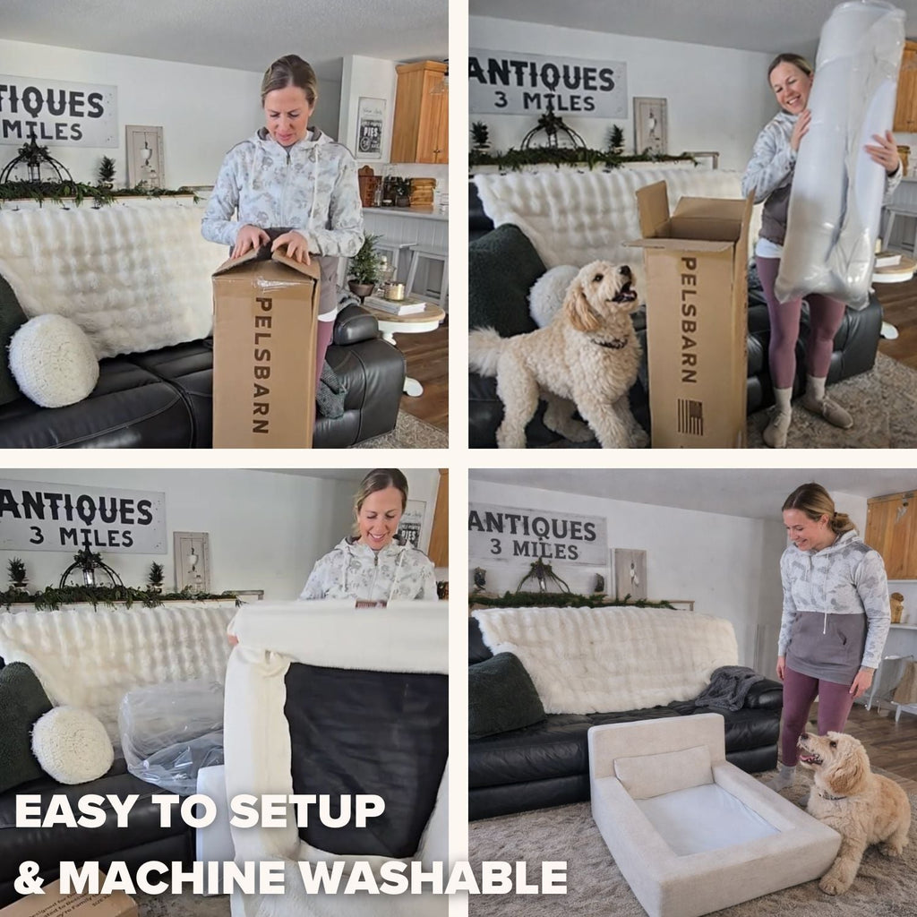 The Real Dog Bed + Free Calming Blanket