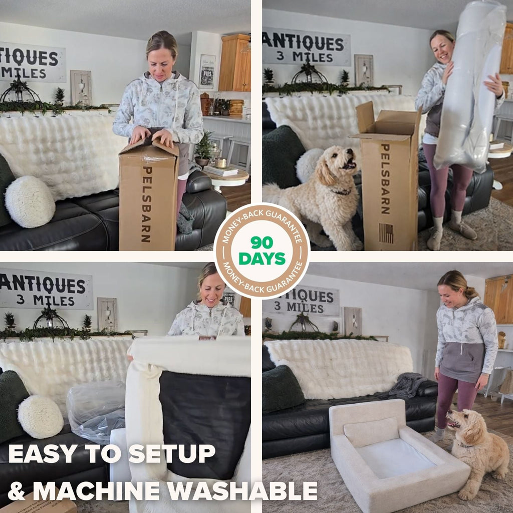 The Real Dog Bed + Free Calming Blanket
