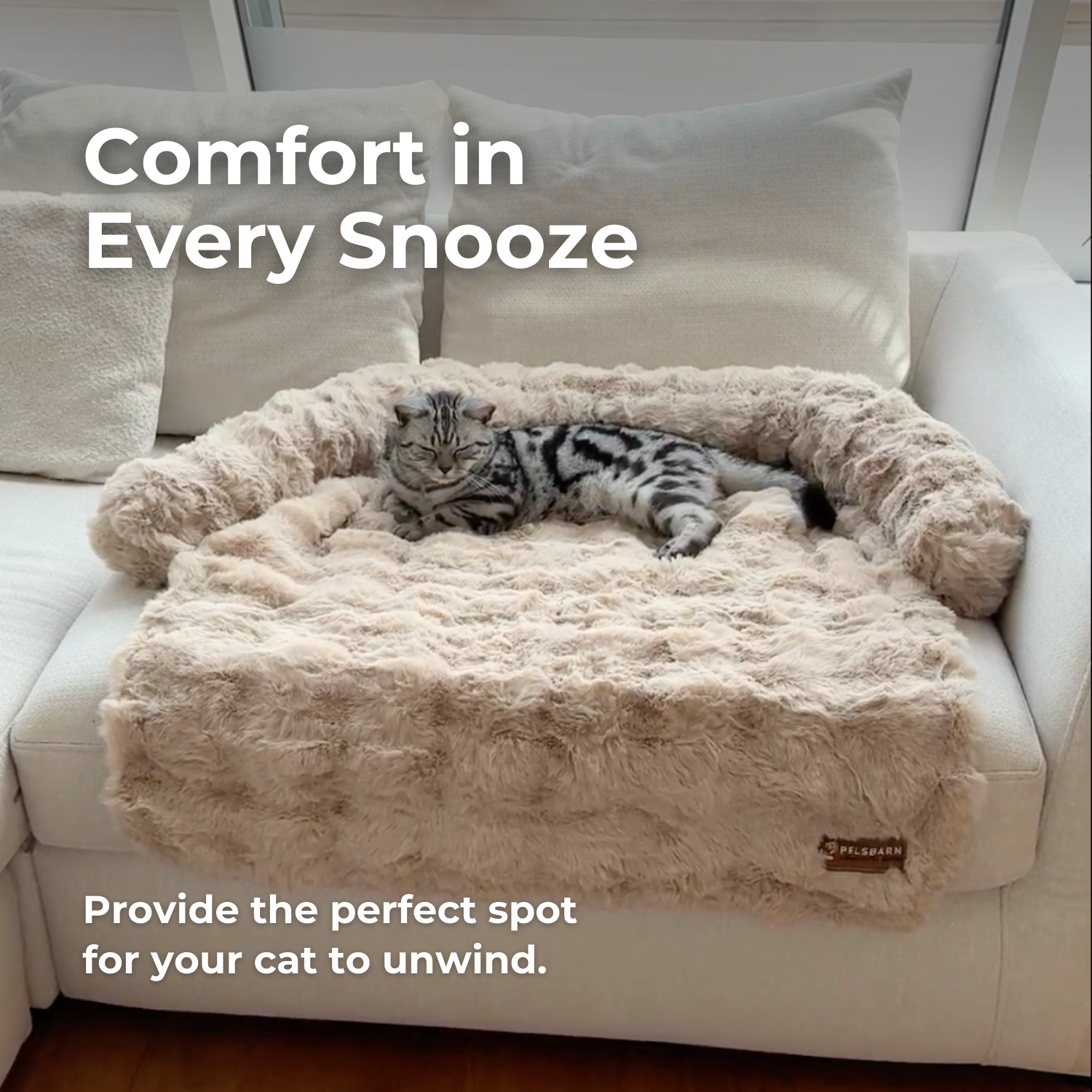 Pelsbarn Luxurious Sofa Bed ( 1+1 ) for Cats