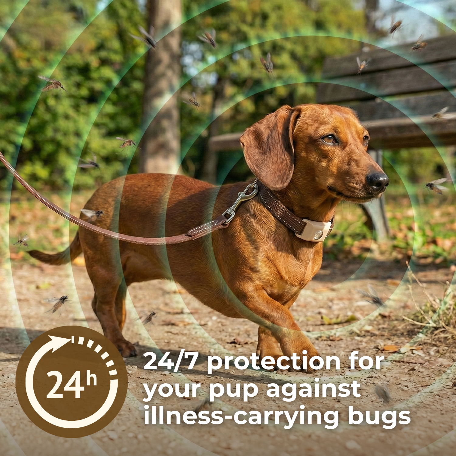 Pelsbarn Natural Flea and Tick Pendant