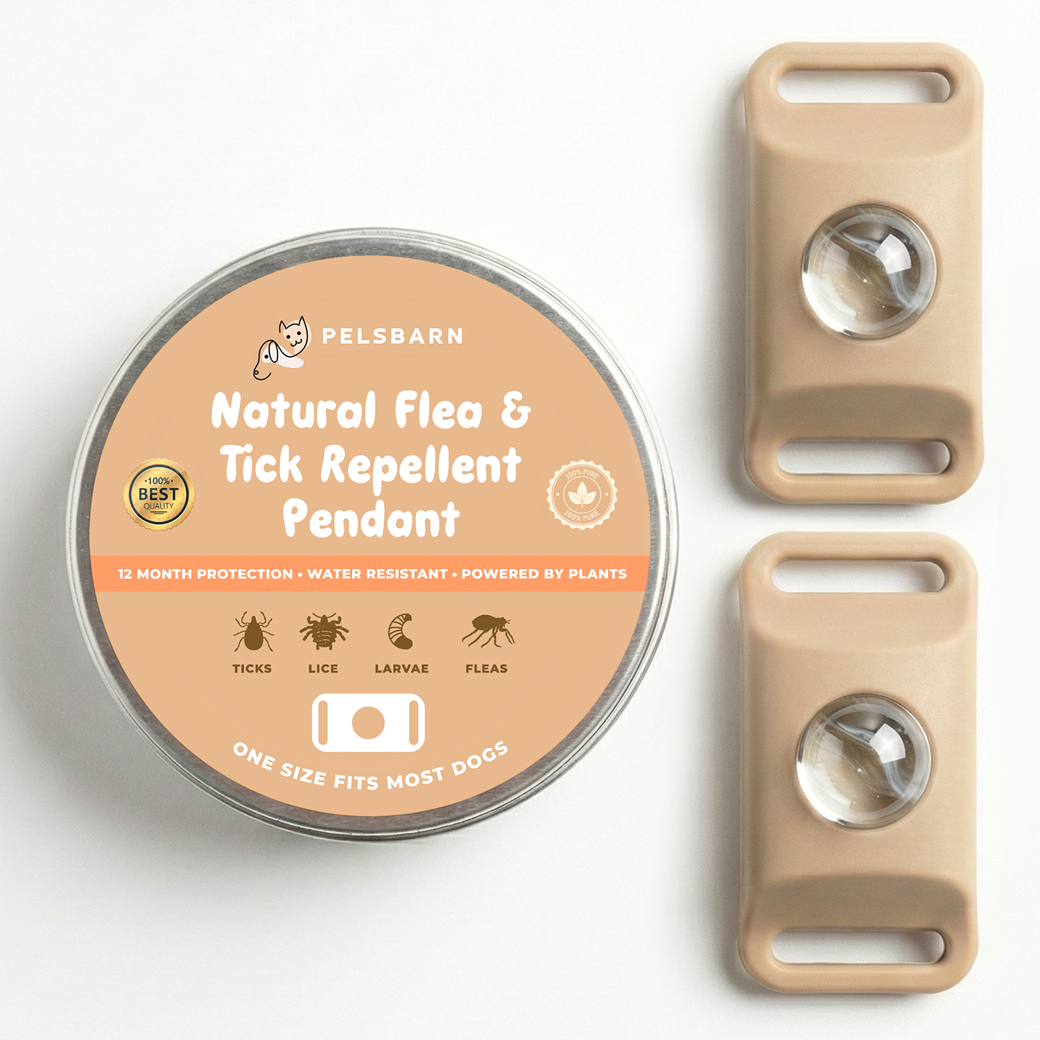 Pelsbarn Natural Flea and Tick Pendant
