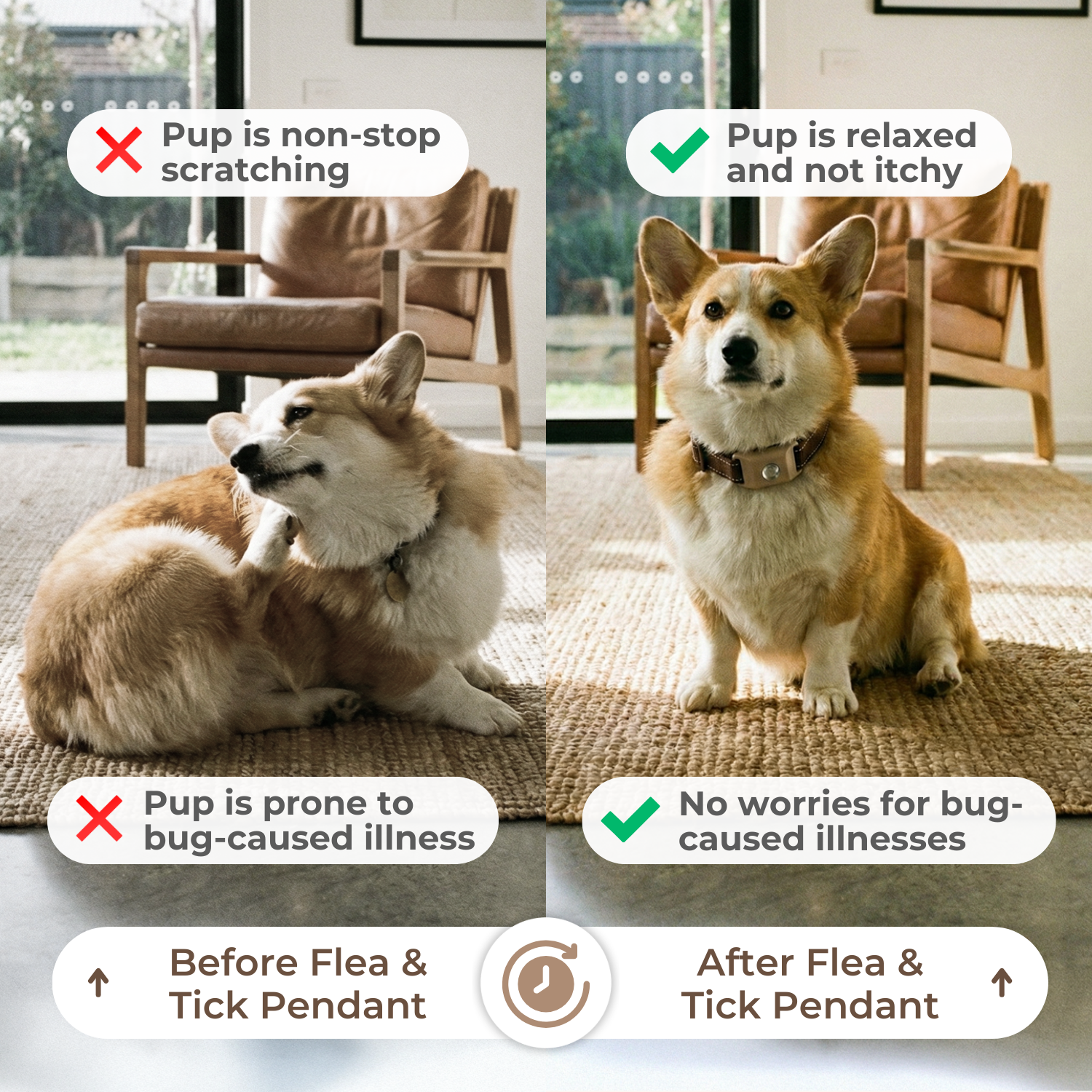 Pelsbarn Natural Flea and Tick Pendant