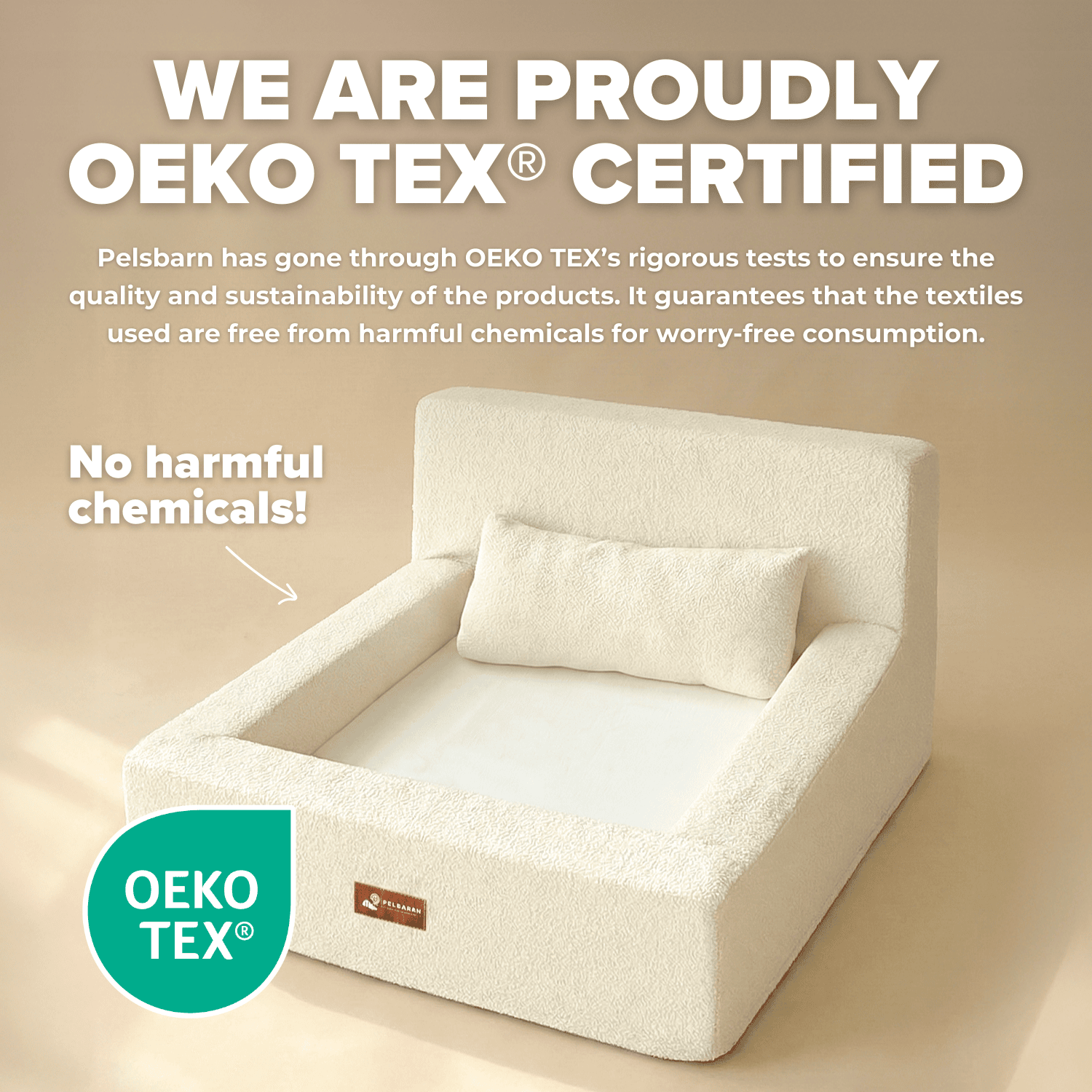 REAL orthopedic bed for dogs (including mattress and pillow)