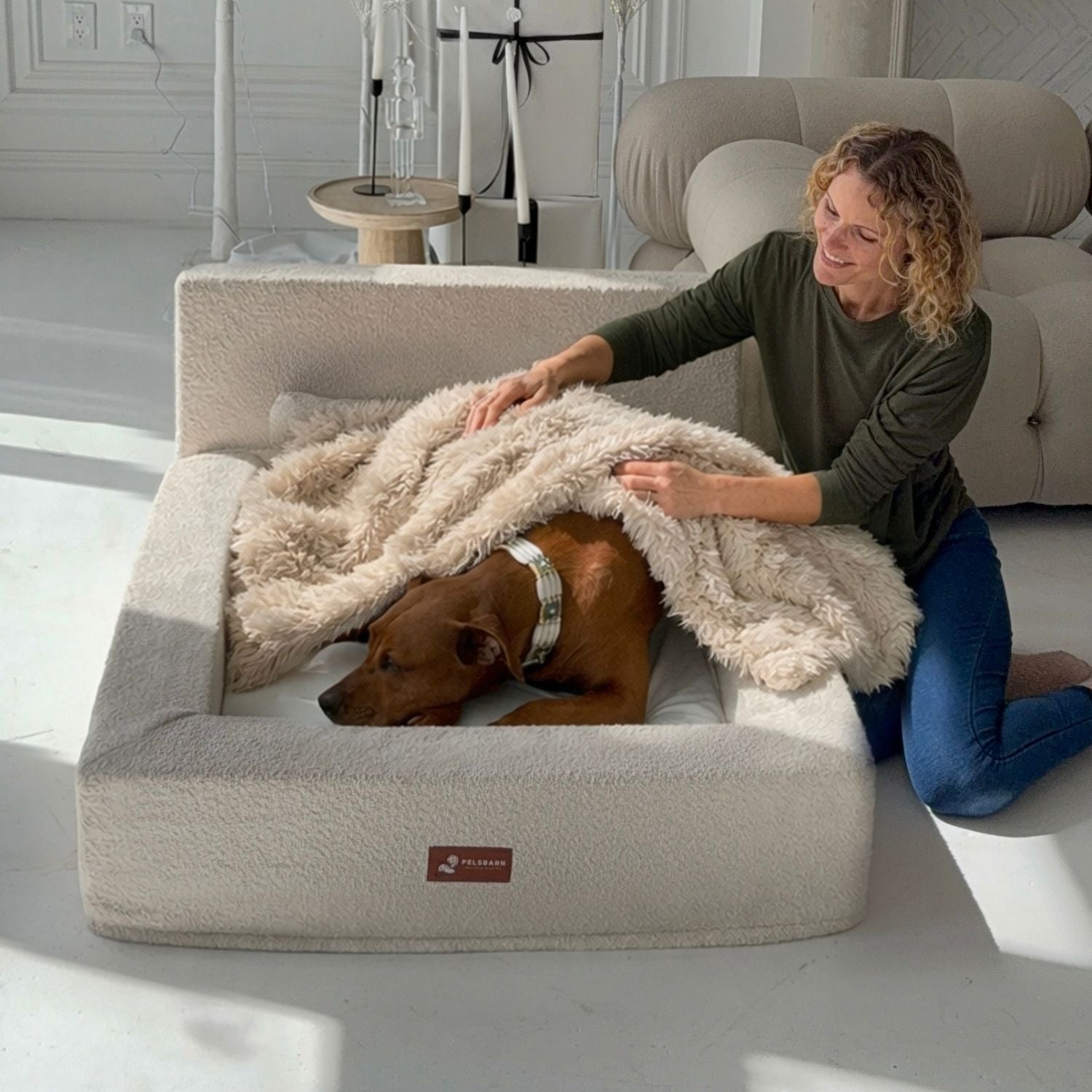 The Real Dog Bed + Free Calming Blanket