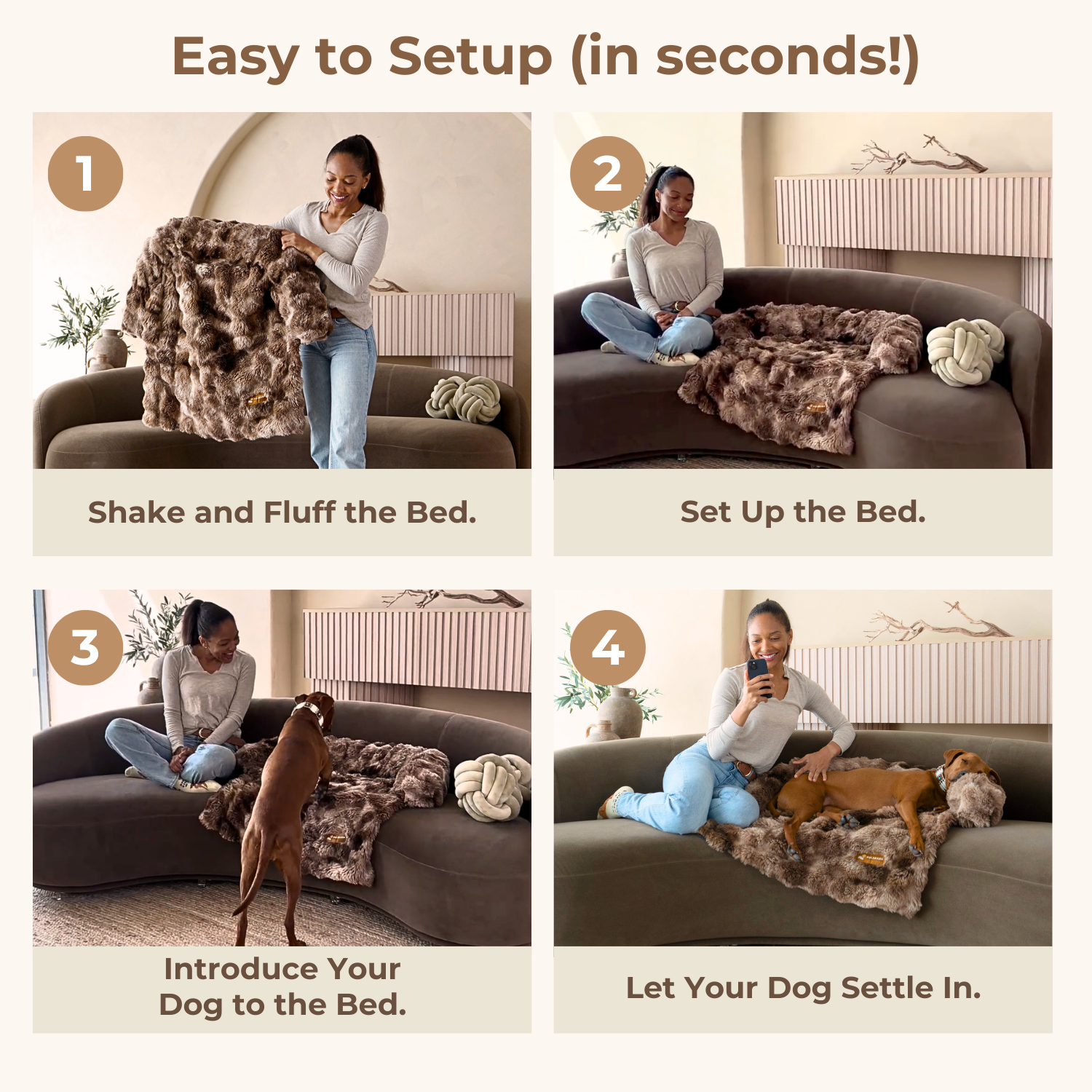 Pelsbarn Luxurious Sofa Bed ( 1+1 ) for Cats