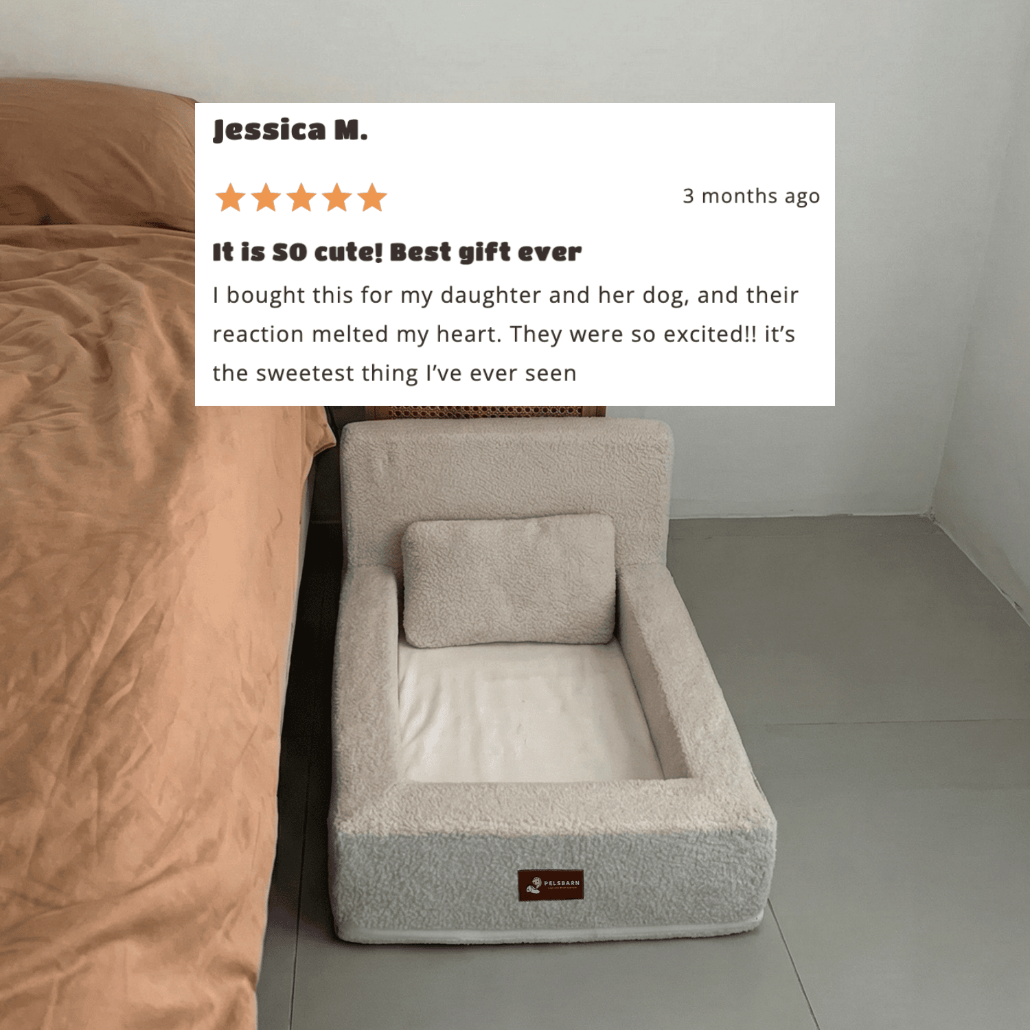 REAL orthopedic bed for dogs (including mattress and pillow)