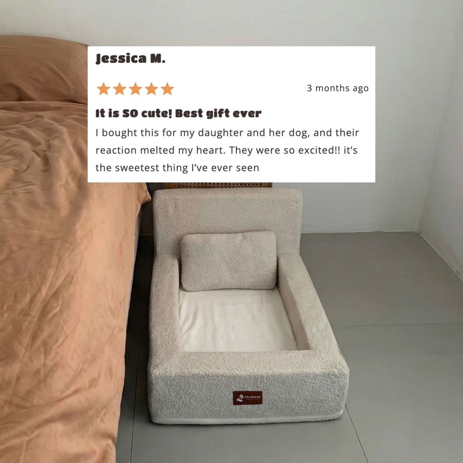 The Real Dog Bed + Free Calming Blanket