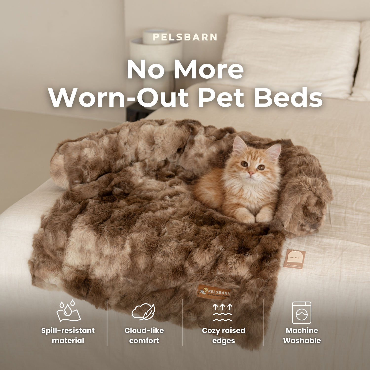 Pelsbarn Luxurious Sofa Bed ( 1+1 ) for Cats