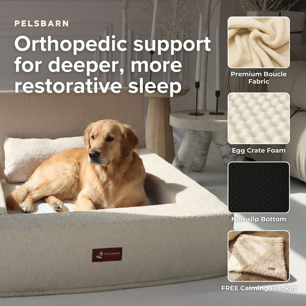 The Real Dog Bed + Free Calming Blanket