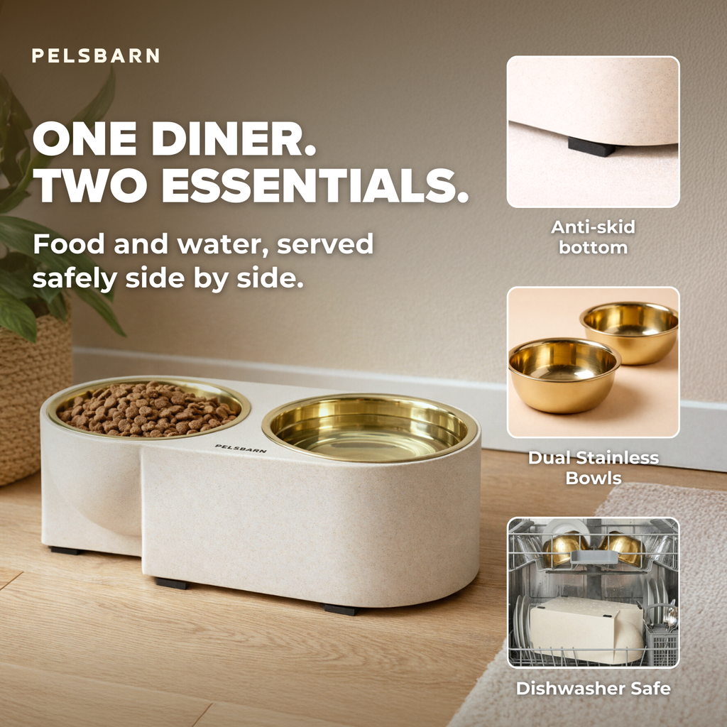 Pelsbarn Dual Dinner Bowl