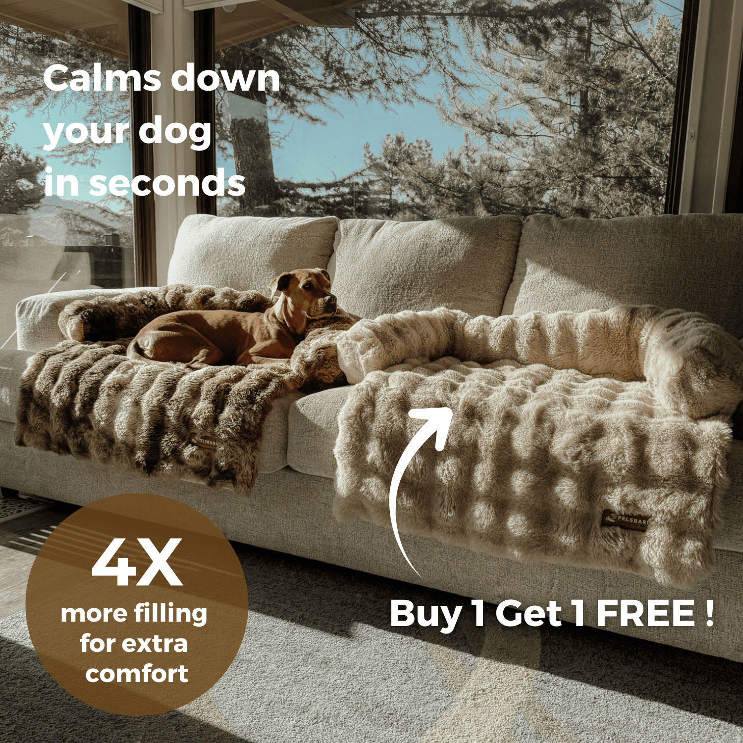 Pelsbarn Luxurious Sofa Bed ( 1+1 ) Golden Age